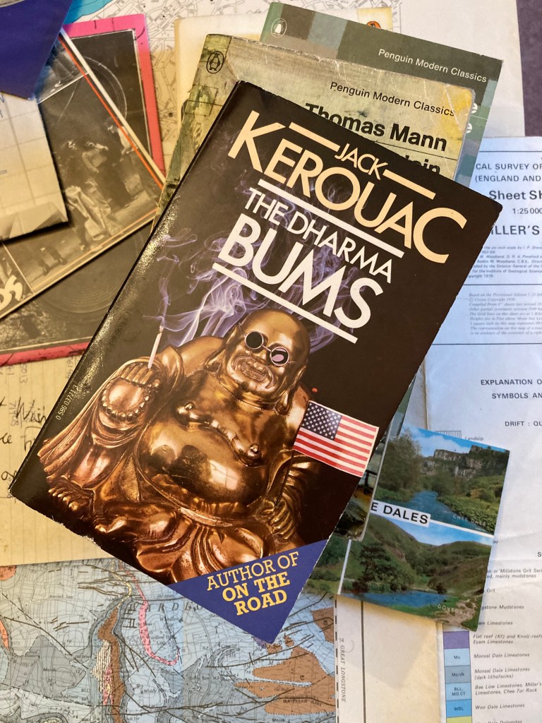 Cover of 1970s copy of Dharma Bums paperback