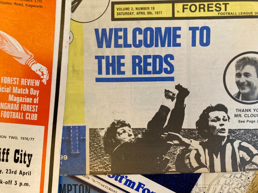 Programme: Notts County v Forest, 09/04/1977