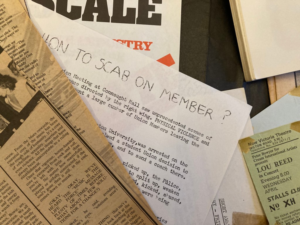 Flyer for Union meeting to debate arrest of Union member at Grunwick protest