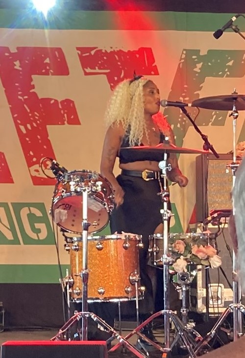 Chardine Taylor-Stone of Big Joanie, Left Field, Glastonbury 2023.