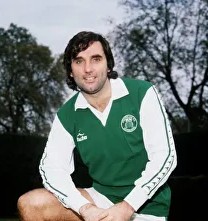George Best in Hibs colours, 1980.