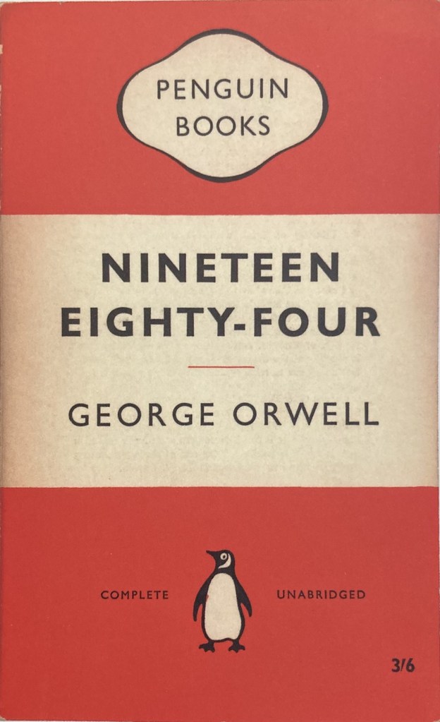 Cover, 1984, George Orwell