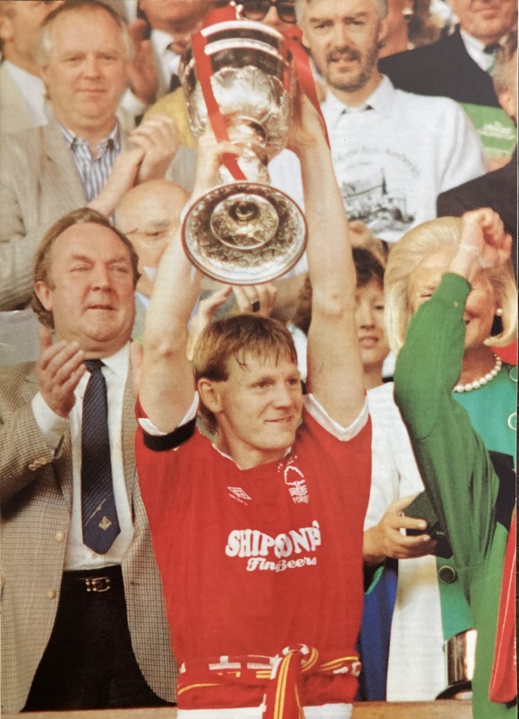 Stuart Pearce with League Cup trophy
