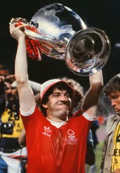 John Robertson lifting the European Cup, 1979.