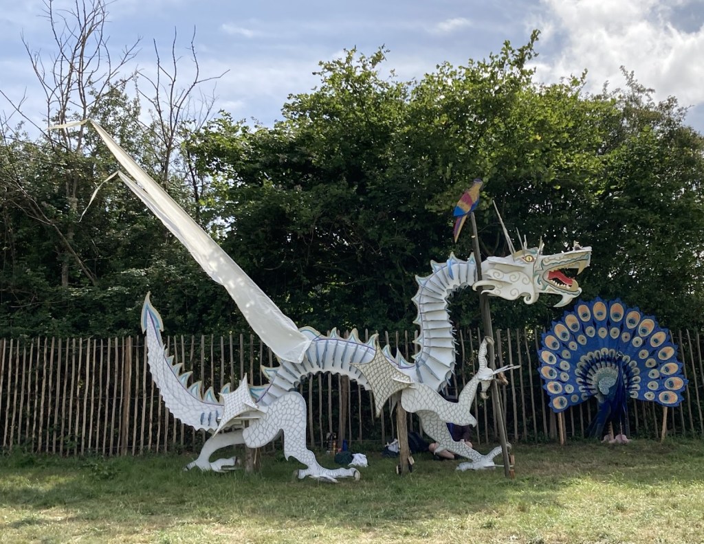 A Glastonbury Dragon, Green Crafts.