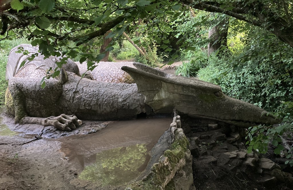 A Glastonbury Dragon, up at the Stone Circle.