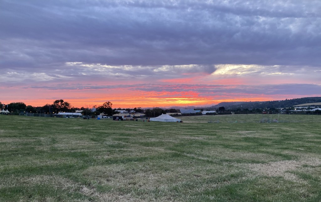 Pennard Hill at sunset, after the festiVAL.