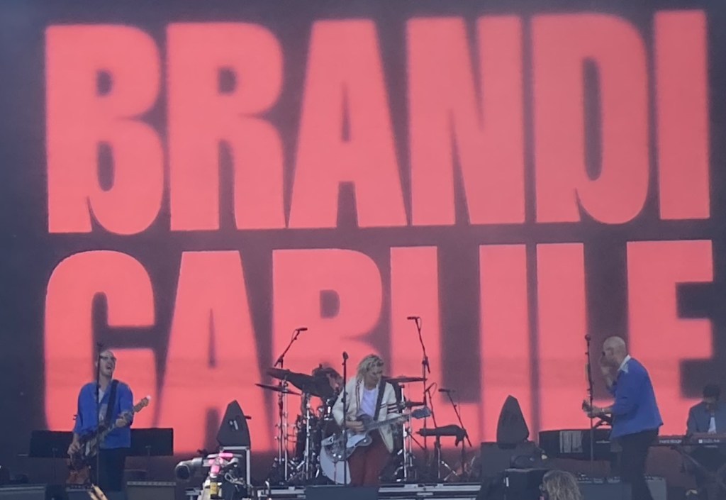 Brandi Carlile on stage, Glastonbury 2025