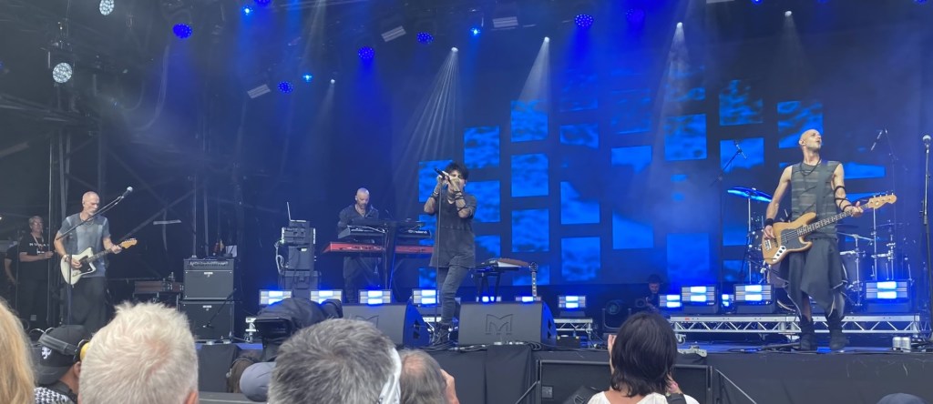 Gary Numan on stage, Glastonbury 2025